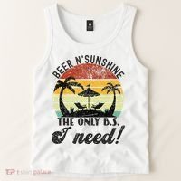 The Only BS I Need Is Beers And Sunshine Retro Beach Tank Top thumb 2