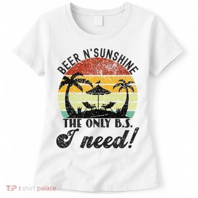 The Only BS I Need Is Beers And Sunshine Retro Beach Women's T-Shirt