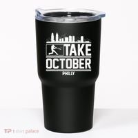 Take October Baseball Fan Philadelphia Skyline Tumbler thumb 0