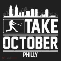 Take October Baseball Fan Philadelphia Skyline Hat thumb 2