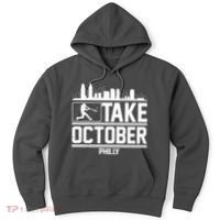 Take October Baseball Fan Philadelphia Skyline Hoodie thumb 0