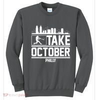 Take October Baseball Fan Philadelphia Skyline Sweatshirt thumb 0