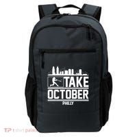 Take October Baseball Fan Philadelphia Skyline Backpack thumb 0