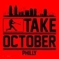 Take October Baseball Fan Philadelphia Skyline Santa Hat thumb 1