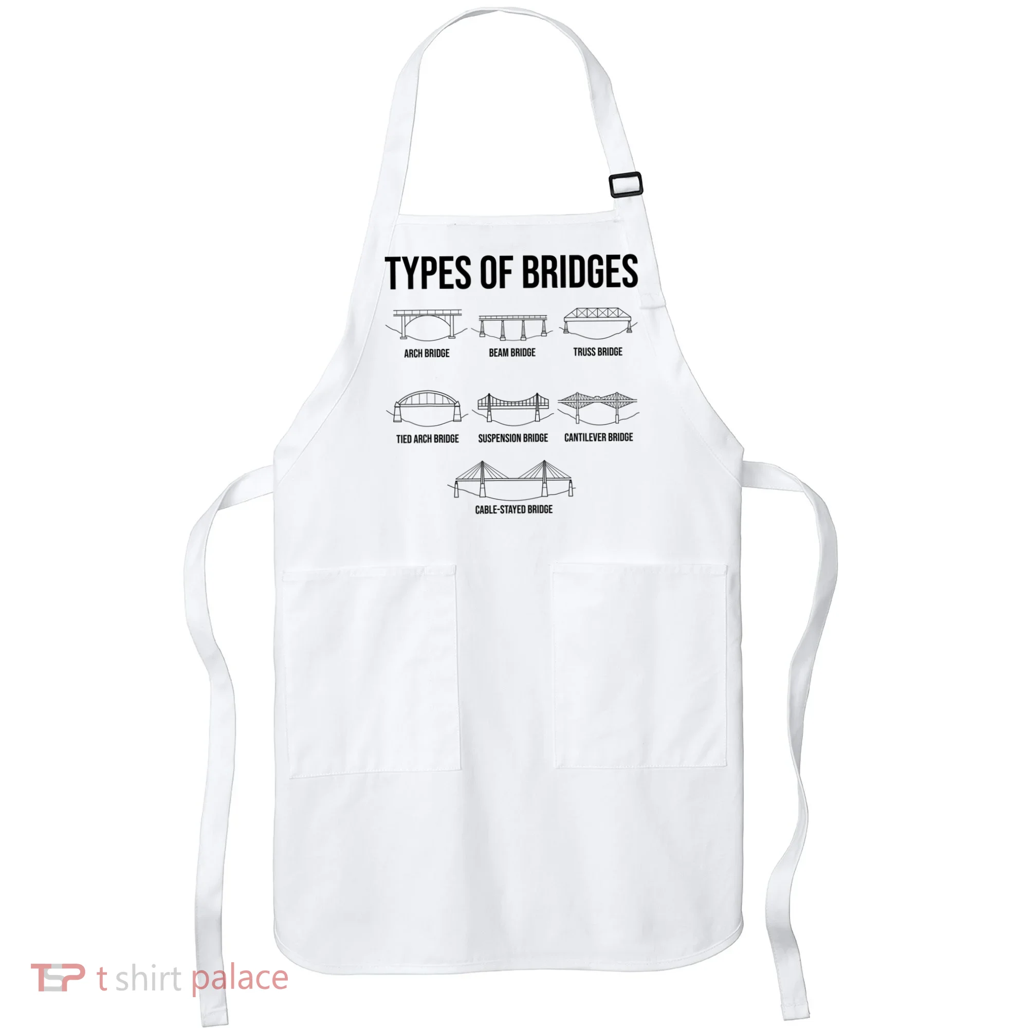 Types Of Bridges, Bridge Engineer Gift Apron