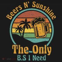 The Only BS I Need Is Beers and Sunshine Drinking Brew Party Women's Hoodie thumb 2