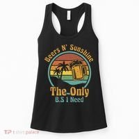 The Only BS I Need Is Beers and Sunshine Drinking Brew Party Women's Tank Top thumb 0