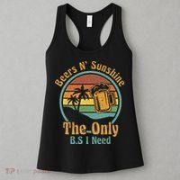 The Only BS I Need Is Beers and Sunshine Drinking Brew Party Women's Tank Top thumb 3