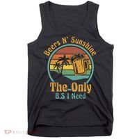 The Only BS I Need Is Beers and Sunshine Drinking Brew Party Tank Top thumb 0