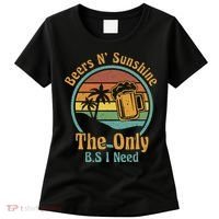 The Only BS I Need Is Beers and Sunshine Drinking Brew Party Women's T-Shirt thumb 0