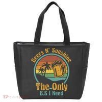 The Only BS I Need Is Beers and Sunshine Drinking Brew Party Tote Bag thumb 0