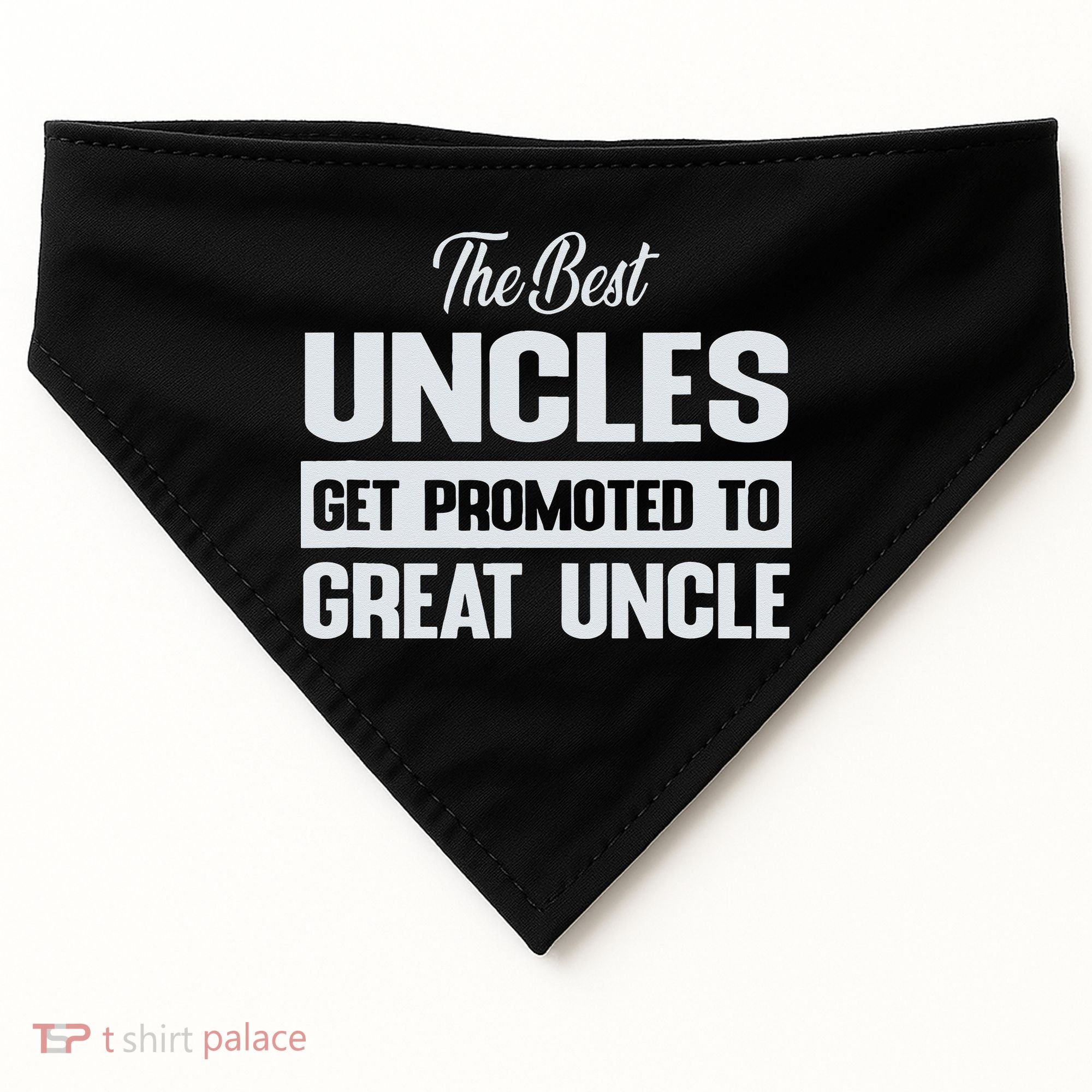 The Only Best Uncles Get Promoted To Great Uncle USA-Made Doggie Bandana