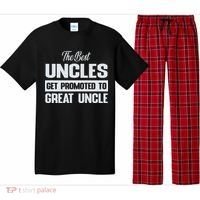 The Only Best Uncles Get Promoted To Great Uncle Pajama Set thumb 0