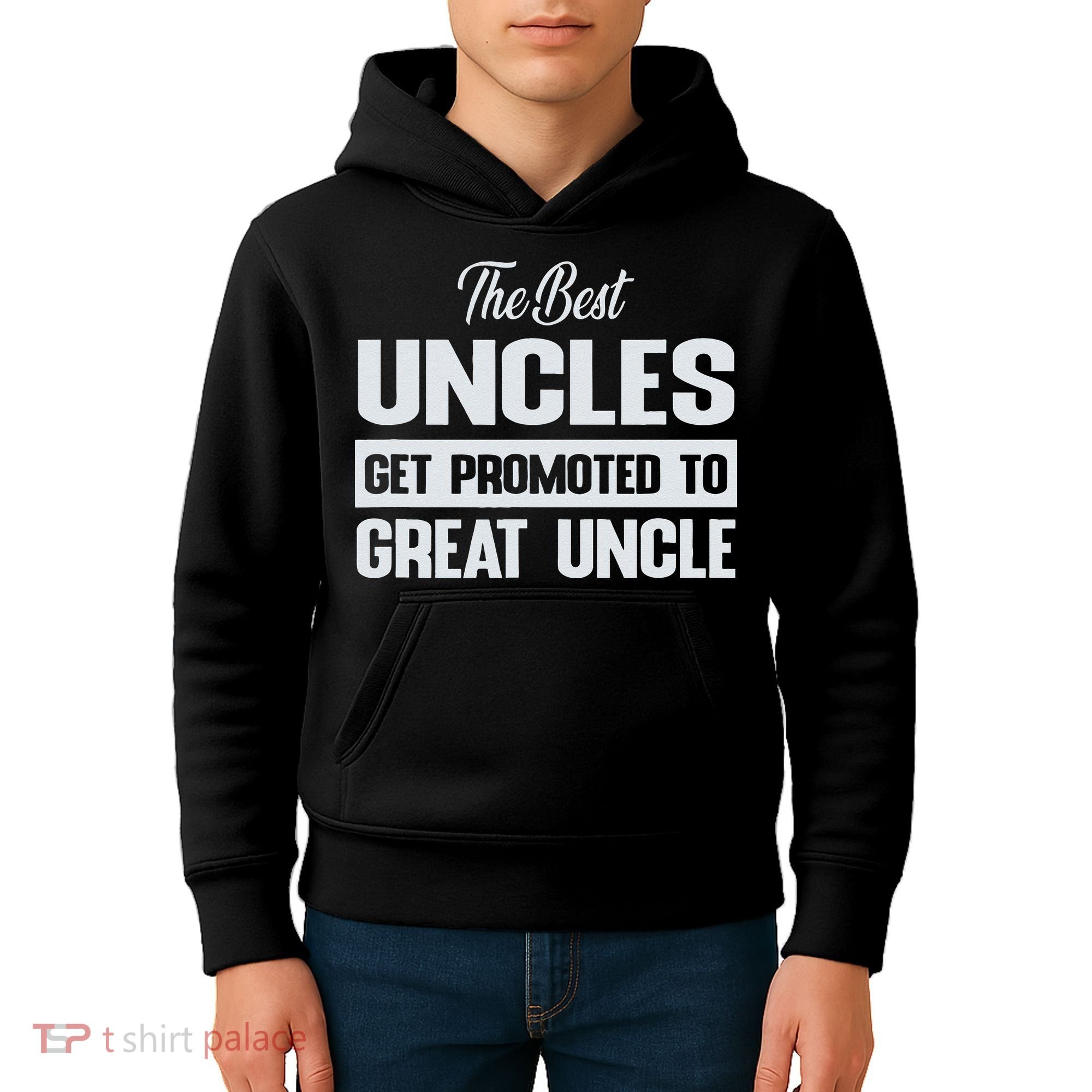 The Only Best Uncles Get Promoted To Great Uncle Kids Hoodie