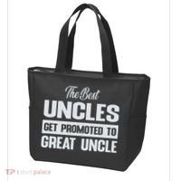 The Only Best Uncles Get Promoted To Great Uncle Tote Bag thumb 3