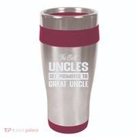 The Only Best Uncles Get Promoted To Great Uncle 16oz Travel Tumbler thumb 0