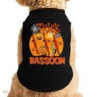 Trick Or Bassoon Halloween Musical Costume Witch's Hat Doggie Tank thumb 0