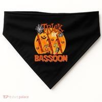 Trick Or Bassoon Halloween Musical Costume Witch's Hat USA-Made Doggie Bandana thumb 0