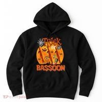Trick Or Bassoon Halloween Musical Costume Witch's Hat Hoodie thumb 0