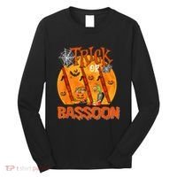 Trick Or Bassoon Halloween Musical Costume Witch's Hat Long Sleeve Shirt thumb 0