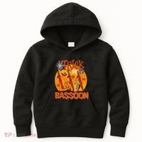 Trick Or Bassoon Halloween Musical Costume Witch's Hat Kids Hoodie thumb 0