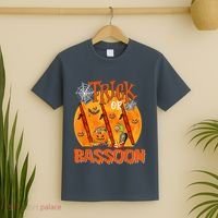 Trick Or Bassoon Halloween Musical Costume Witch's Hat T-Shirt thumb 2