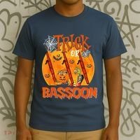Trick Or Bassoon Halloween Musical Costume Witch's Hat T-Shirt thumb 3