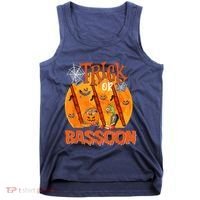 Trick Or Bassoon Halloween Musical Costume Witch's Hat Tank Top thumb 0