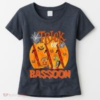 Trick Or Bassoon Halloween Musical Costume Witch's Hat Women's T-Shirt thumb 0