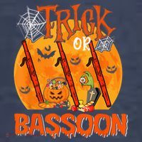 Trick Or Bassoon Halloween Musical Costume Witch's Hat Women's T-Shirt thumb 6