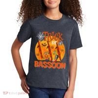Trick Or Bassoon Halloween Musical Costume Witch's Hat Kids T-Shirt thumb 2