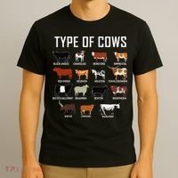 Types Of Cows Farmer Tee Costume Cow T-Shirt thumb 3