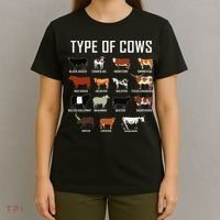 Types Of Cows Farmer Tee Costume Cow T-Shirt thumb 4