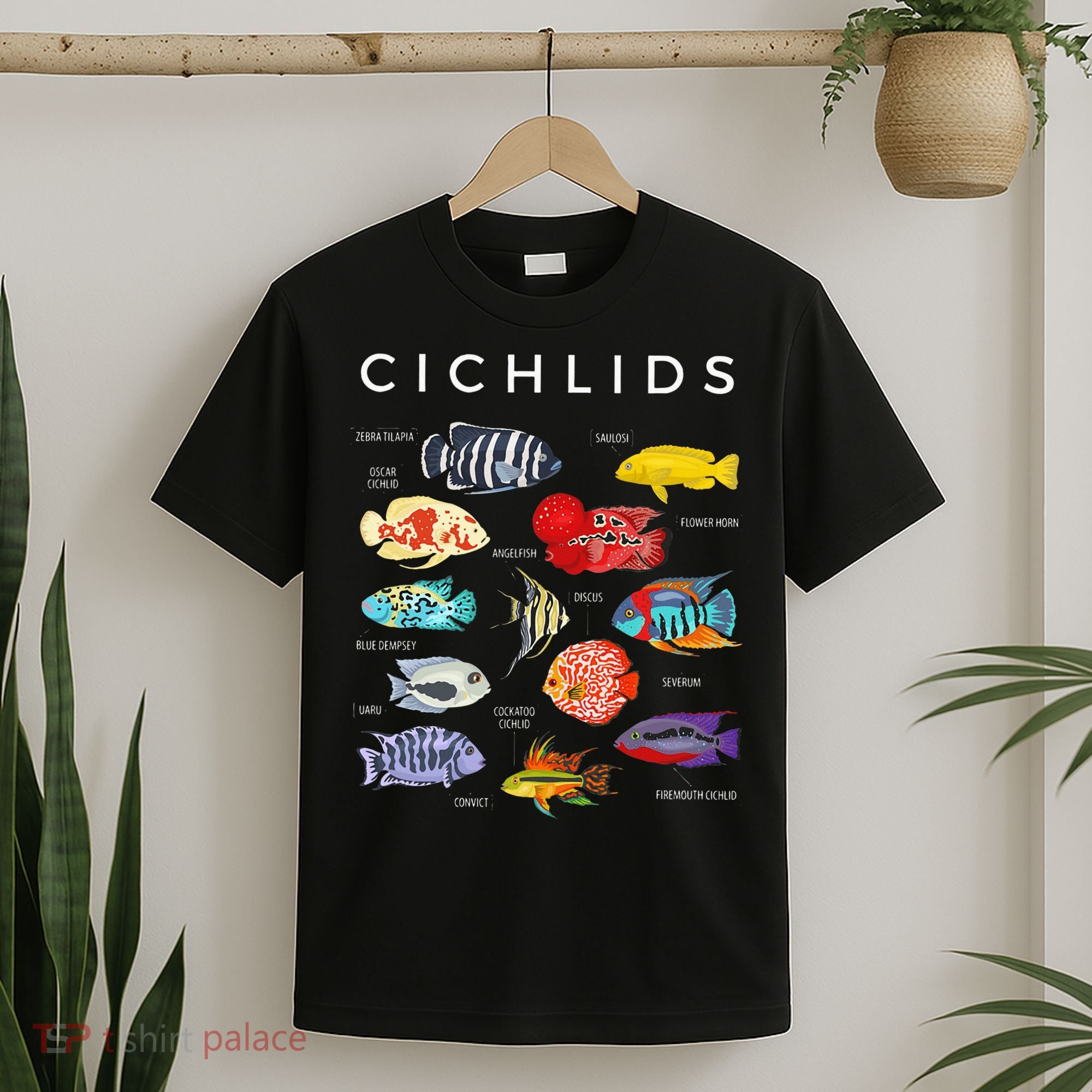 Types Of Cichlid Fish Species Cichlids Aquarium T-Shirt