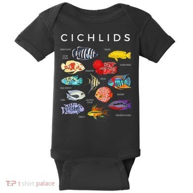 Types Of Cichlid Fish Species Cichlids Aquarium Baby Bodysuit