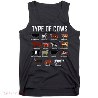 Types Of Cows Farmer Costume Cow Tank Top