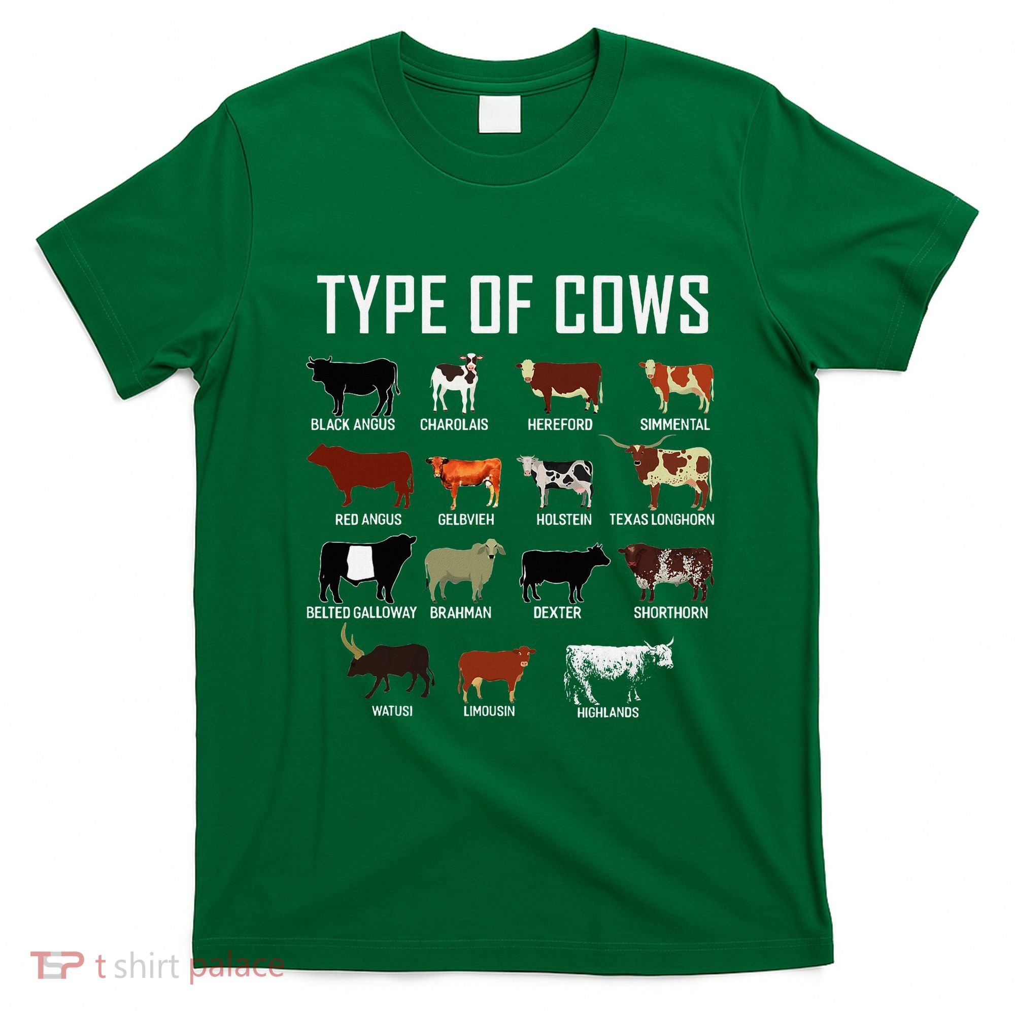 Types Of Cows Farmer Costume Cow T-Shirt