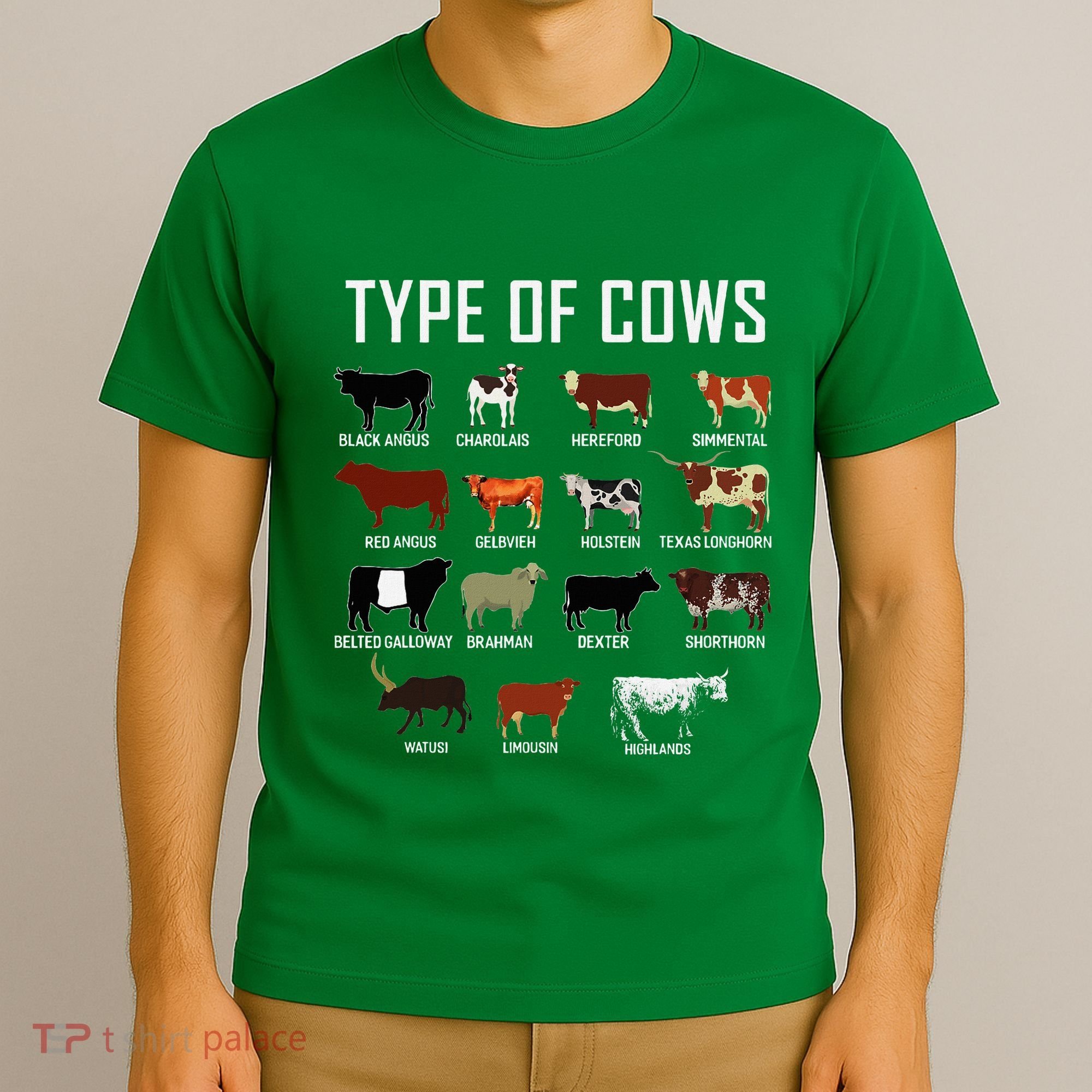 Types Of Cows Farmer Costume Cow T-Shirt