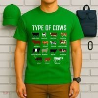 Types Of Cows Farmer Costume Cow T-Shirt thumb 6