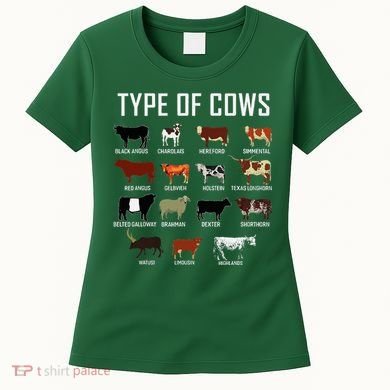 Types Of Cows Farmer Costume Cow Women's T-Shirt