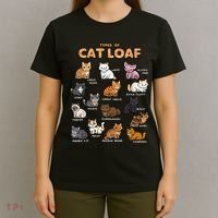 Types Of Cat Loaf Cute Kitten Funny Cat Meme Cat Lover T-Shirt thumb 4