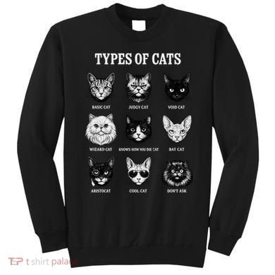 Types Of Cats Sweatshirt