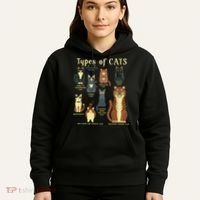Types Of Cat Funny Comparison Cat Pet Lover Owner Hoodie thumb 5