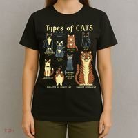 Types Of Cat Funny Comparison Cat Pet Lover Owner T-Shirt thumb 4