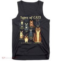 Types Of Cat Funny Comparison Cat Pet Lover Owner Tank Top thumb 0