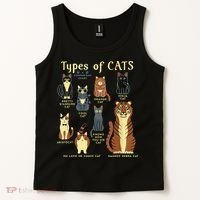 Types Of Cat Funny Comparison Cat Pet Lover Owner Tank Top thumb 2