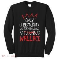 The Only Christopher We Acknowledge Is Wallace Sweatshirt thumb 0