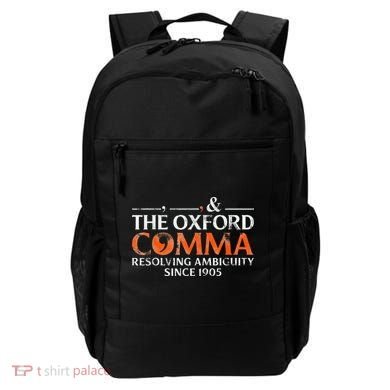 The Oxford Comma Resolving Ambiguity Since 1905 Backpack