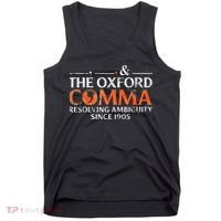 The Oxford Comma Resolving Ambiguity Since 1905 Tank Top thumb 0