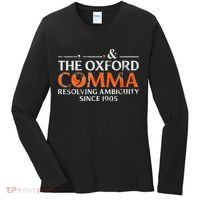 The Oxford Comma Resolving Ambiguity Since 1905 Women's Long Sleeve Shirt thumb 0